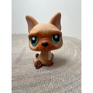 Littlest Pet Shop French Bulldog #1847 LPS Figure Tan,White Chest 2008
